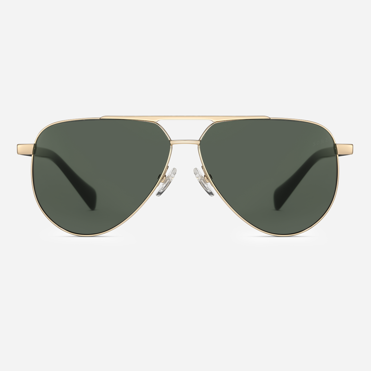 Miles Ti Titanium Aviator Sunglasses with Polarized Glass