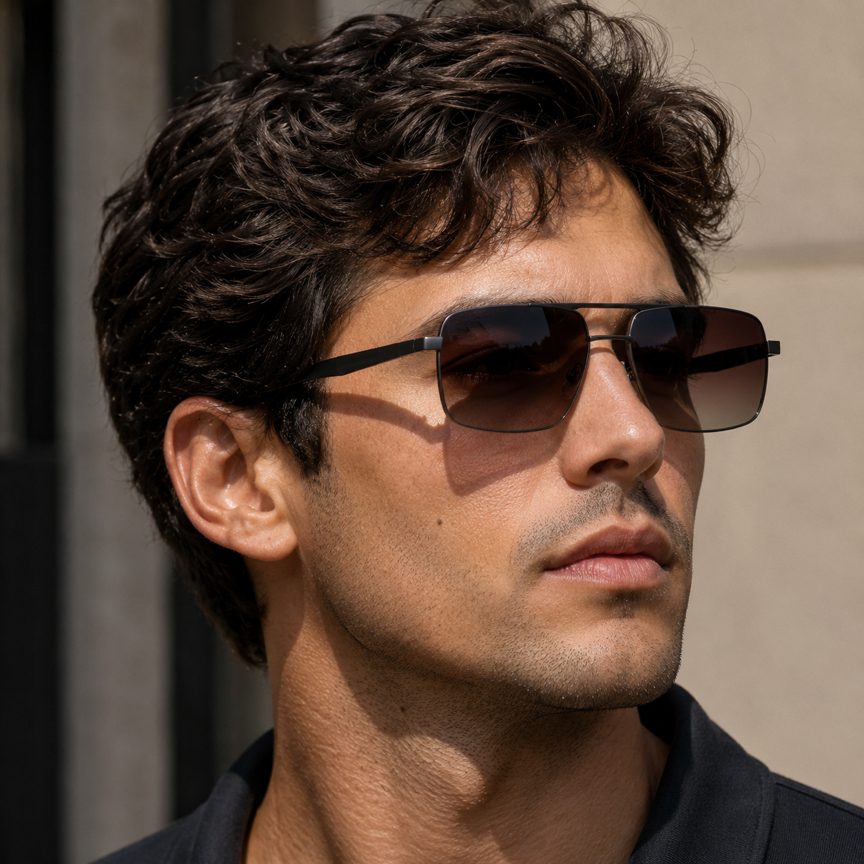 Mas - Polarized Metal Sunglasses