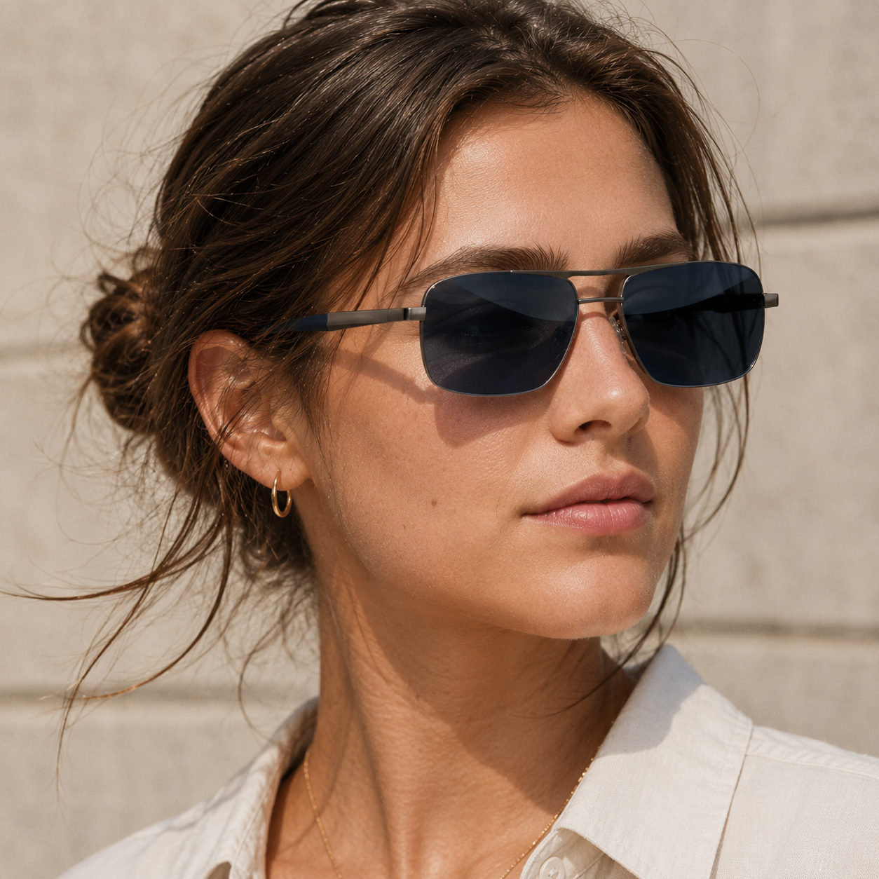 Mas - Polarized Metal Sunglasses