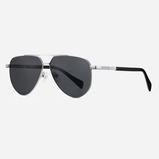 Miles Ti —  Titanium Aviator Sunglasses with Polarized Glass
